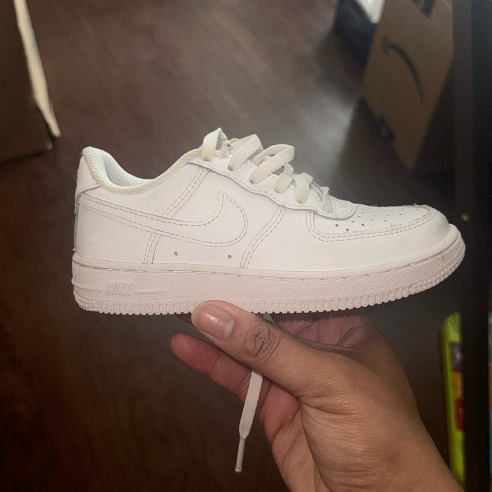 Children’s white air force ones